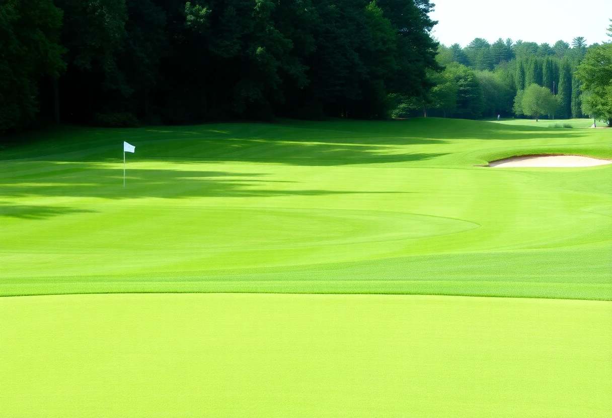 Campo de golf después del tratamiento